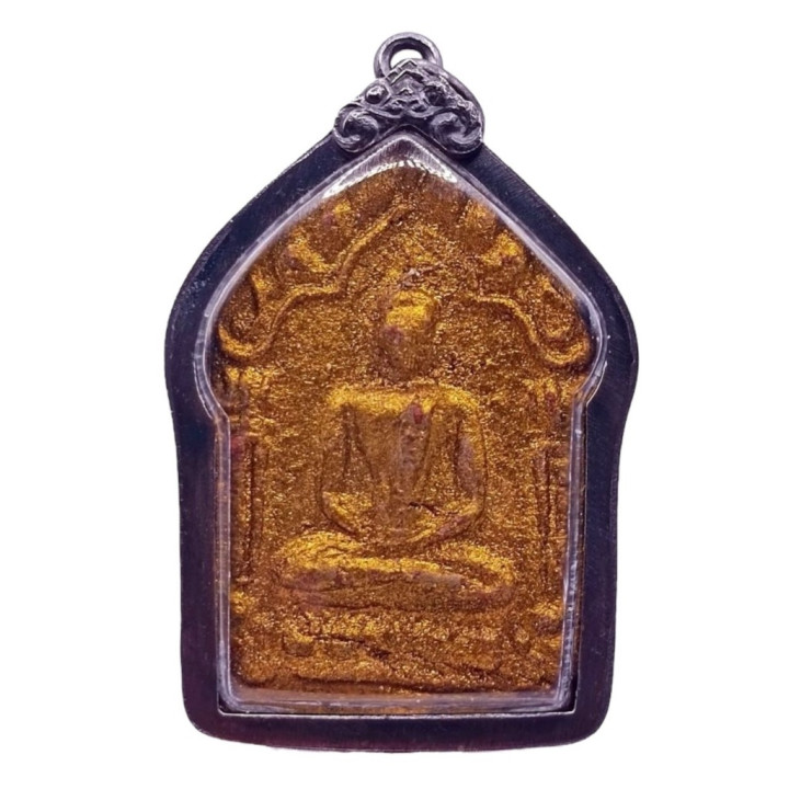 Khun Paen Buddha Pendant Luang Pu Tim Gold Leaf