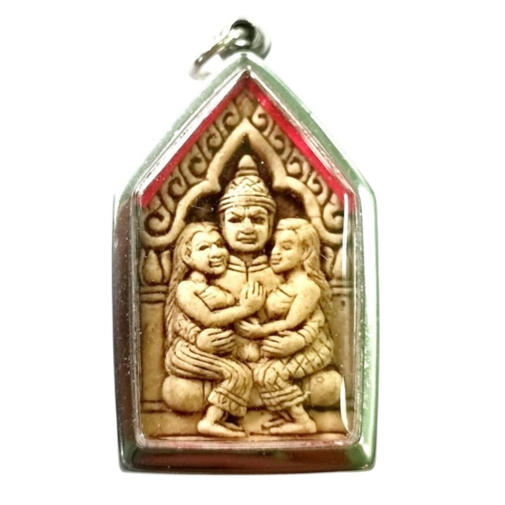 Khun Paen Amulet Pendant Stainless Steel Frame