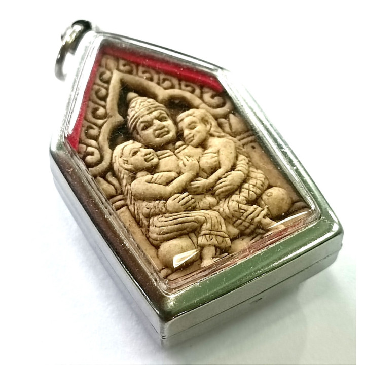 Khun Paen Amulet Pendant Stainless Steel Frame