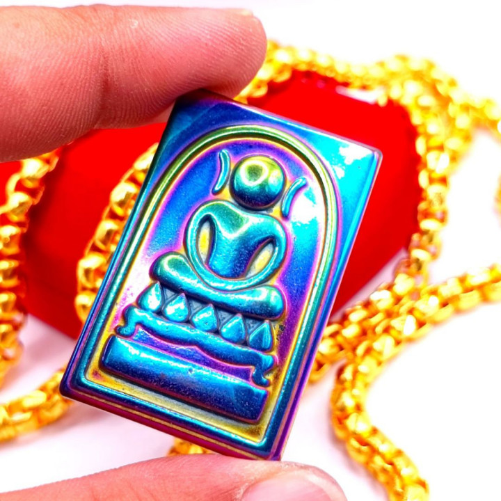 Phra Somdej Leklai Rainbow Buddha Pendant