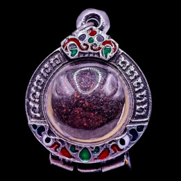 Lp Tim Luk Om Amulet BE 2517 Antique Casing