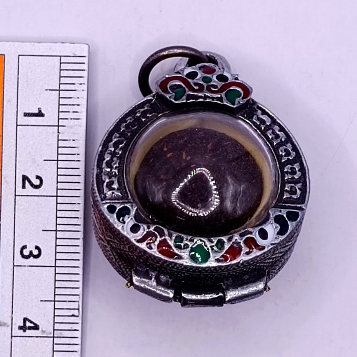 Lp Tim Luk Om Amulet BE 2517 Antique Casing