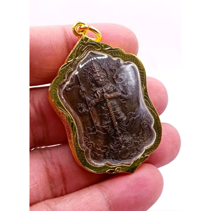 Taw Waes Suwan Amulet Micron Gold Plated