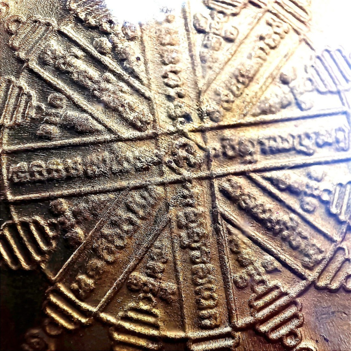 Luang Pu Moon 123rd Birthday Brass Amulet