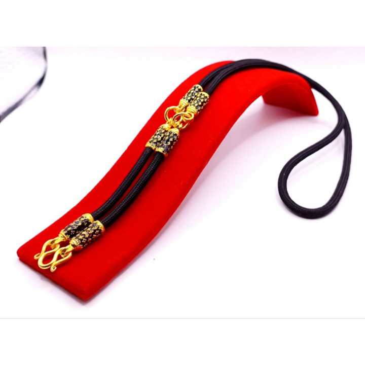 24K Gold Plated Amulet Necklace - 24 inch