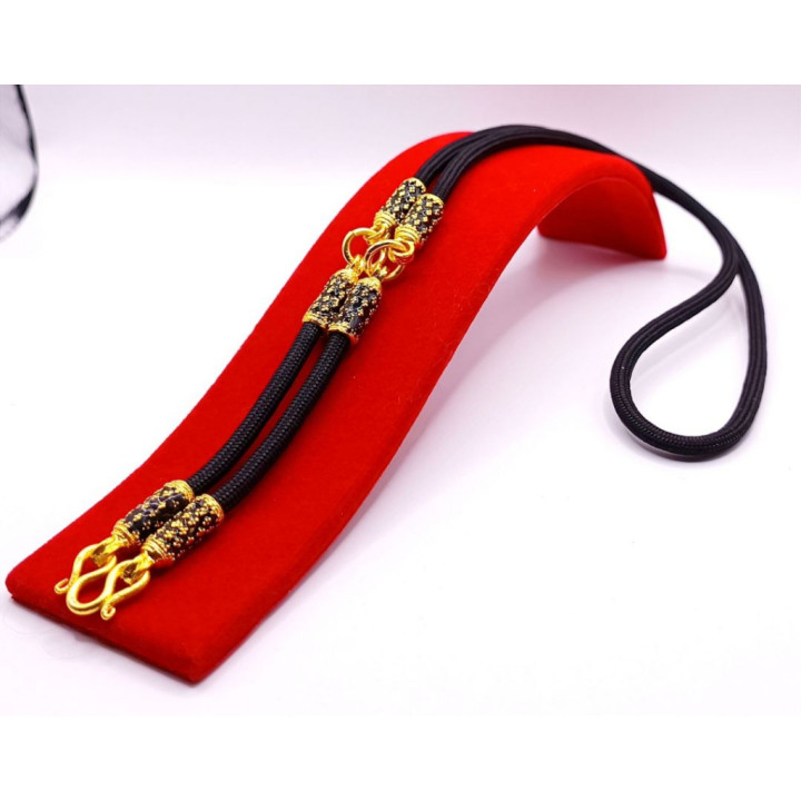 24K Gold Plated Amulet Necklace - 24 inch