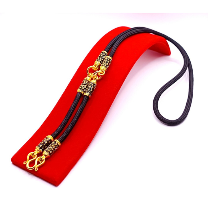 24K Gold Plated Amulet Necklace - 24 inch