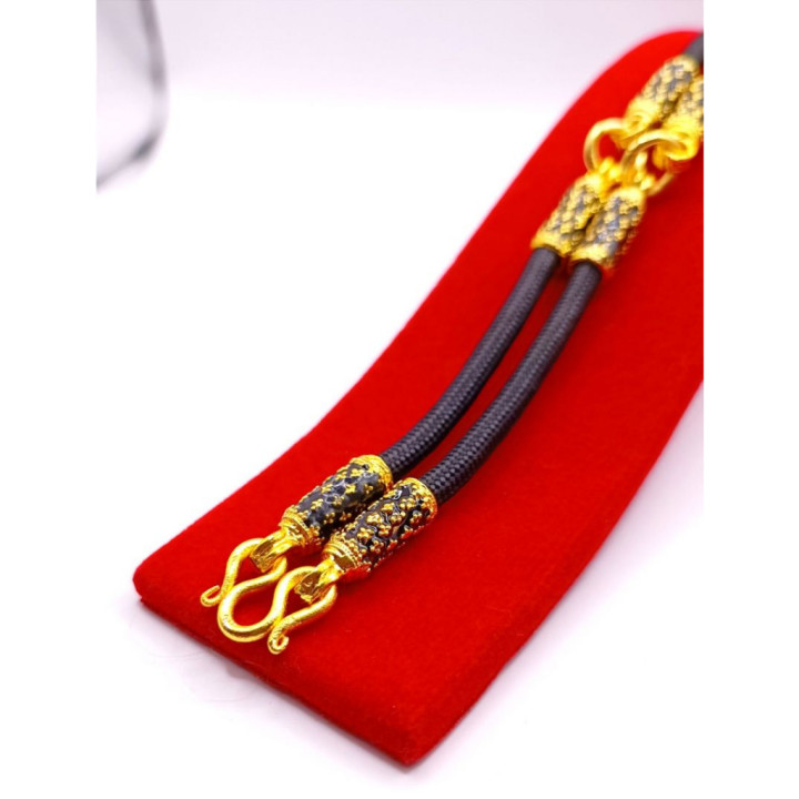 24K Gold Plated Amulet Necklace - 24 inch