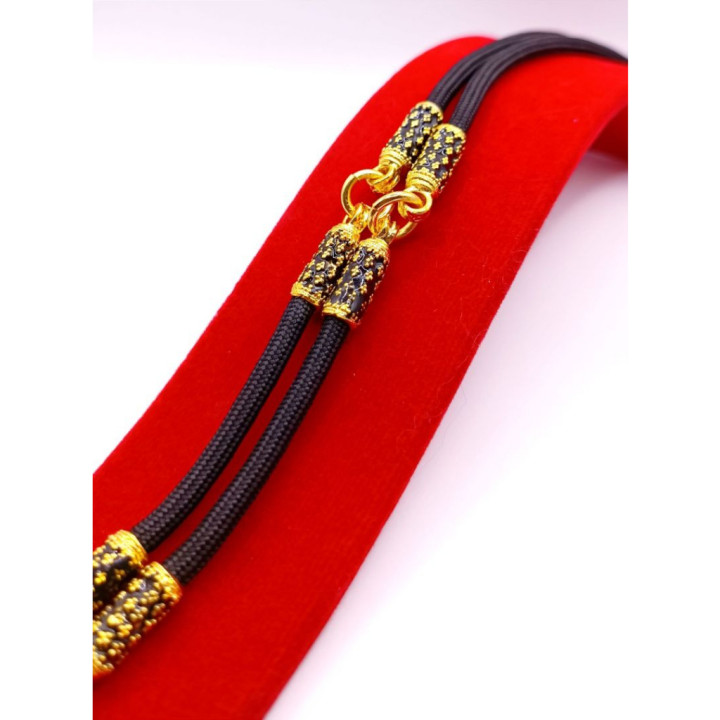 24K Gold Plated Amulet Necklace - 24 inch