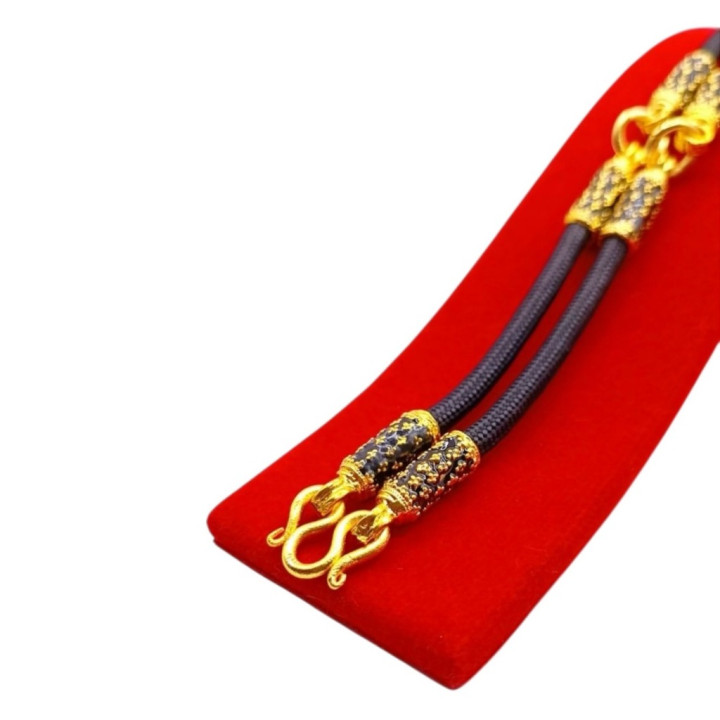 24K Gold Plated Amulet Necklace - 24 inch