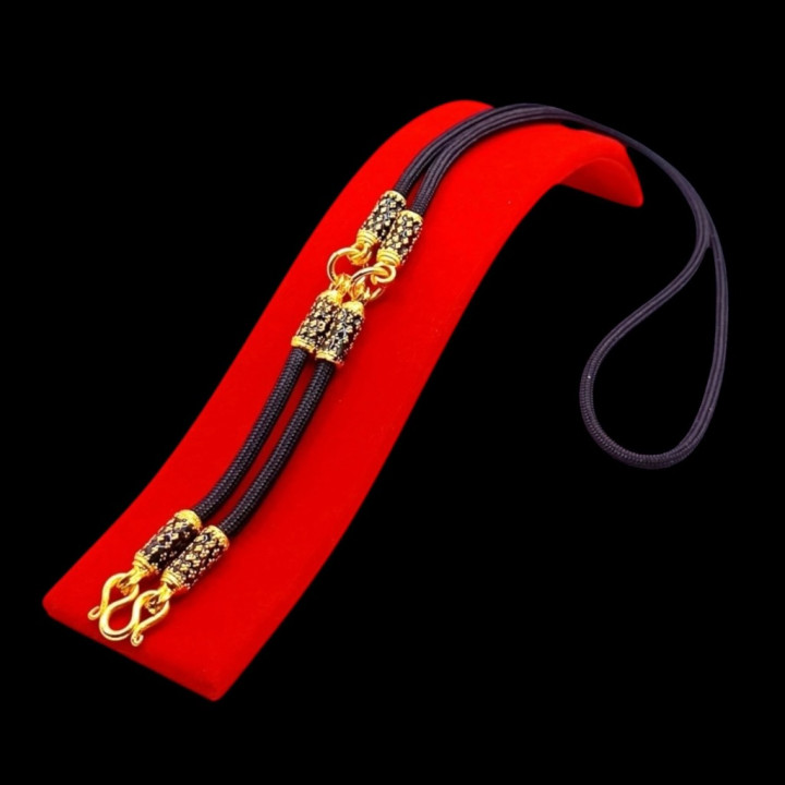 24K Gold Plated Amulet Necklace - 24 inch