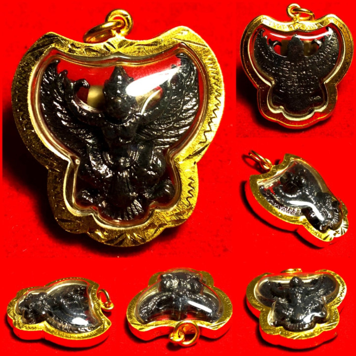 Garuda Luang Pu Seng Wat Bang Na Black Pendant