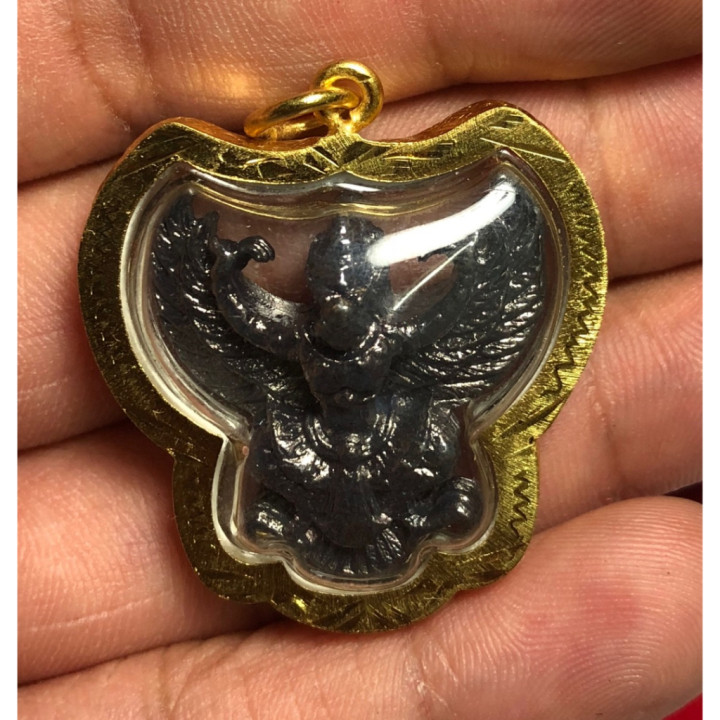 Garuda Luang Pu Seng Wat Bang Na Black Pendant