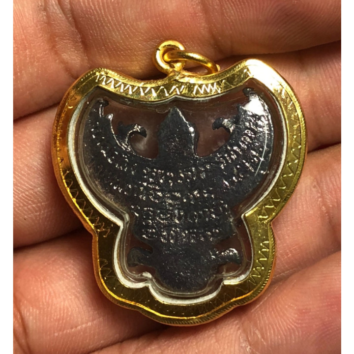 Garuda Luang Pu Seng Wat Bang Na Black Pendant