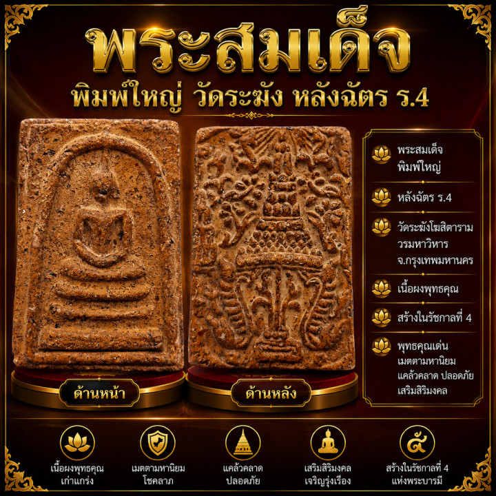 Phra Somdej Wat Rakang Buddha Amulet