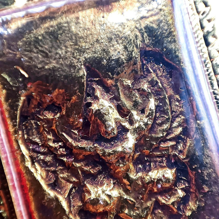 Phra Somdej Buddha Amulet Gold Plated Wat Rakang