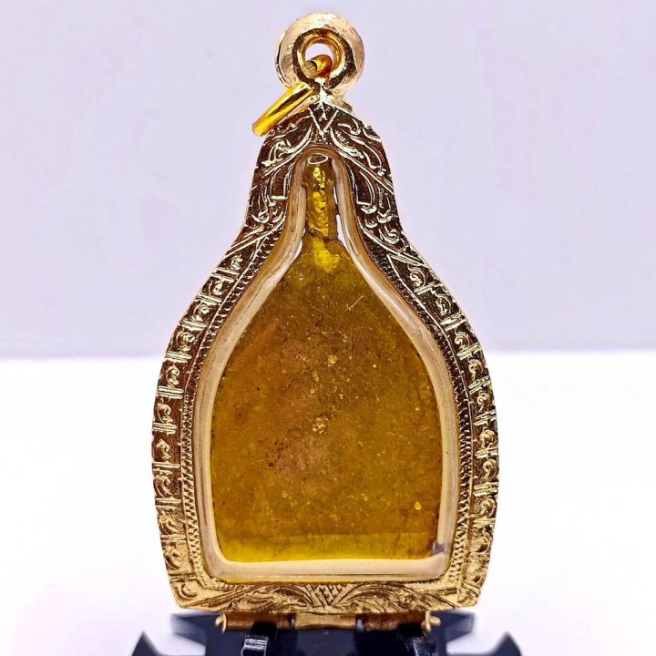 Jao Sua Luang Pu Boon Amulet Gold Plated Frame
