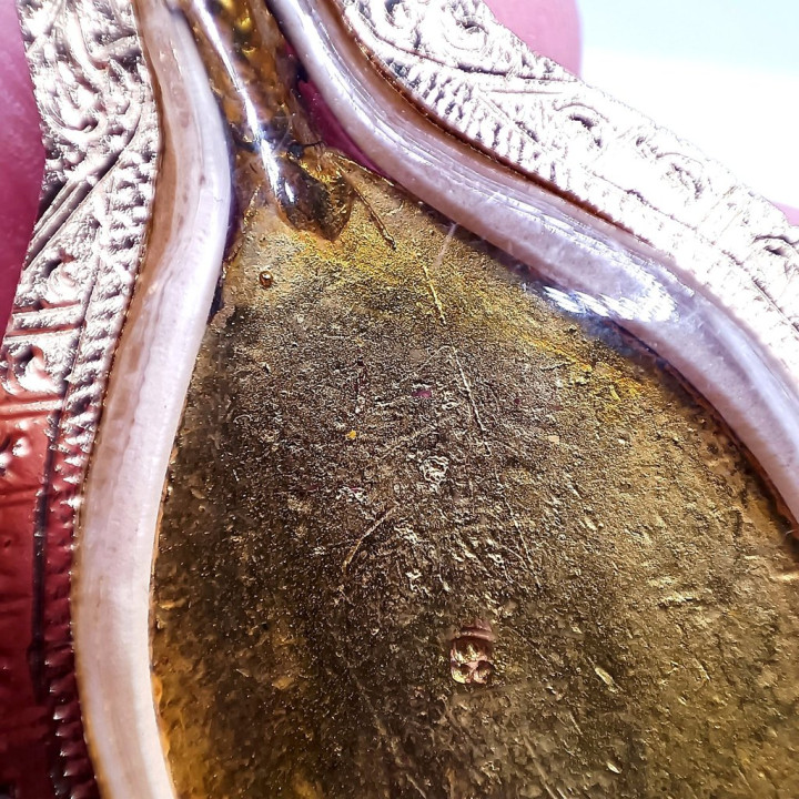 Jao Sua Luang Pu Boon Amulet Gold Plated Frame