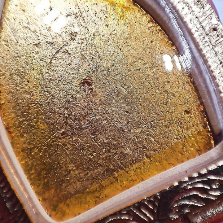 Jao Sua Luang Pu Boon Amulet Gold Plated Frame