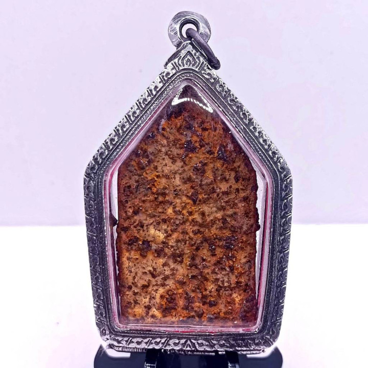 Khun Paen Amulet Wat Ban Krang Clay Diamond Case