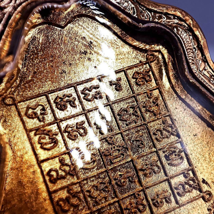 Luang Por Guay Wat Kositaram Gold Plated Amulet