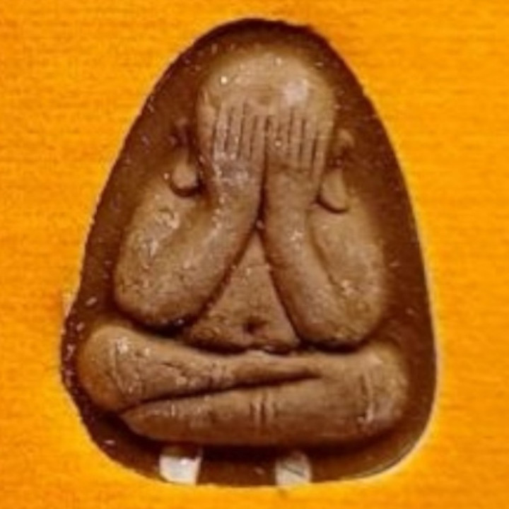 Set of 4 Phra Pidta Luang Pu Toh Amulets BE 2521